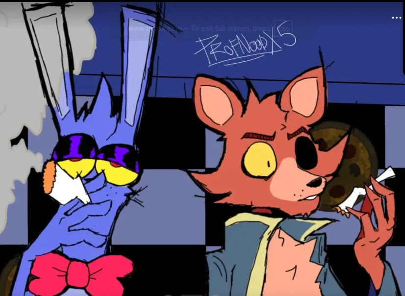 Avatar of foxy pov yo smoking with bonnie