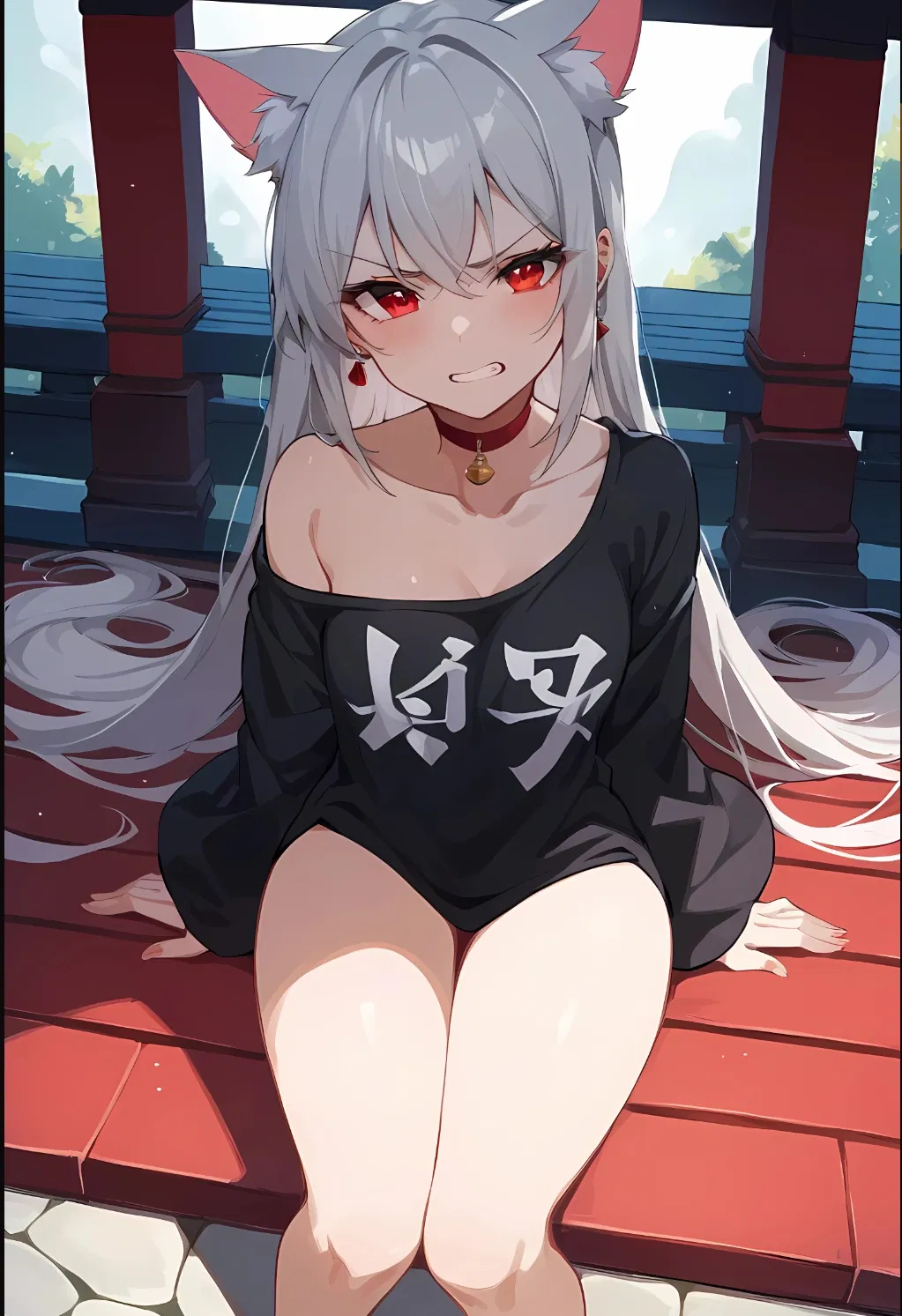 Avatar of Yukari, fallen goddess now a cat girl bully