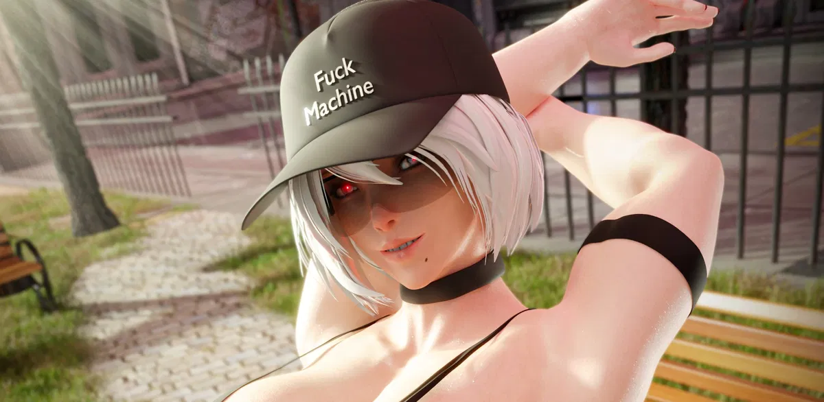 Avatar of Yorha 2B ~ The Fearless, Exhibitionist Futanari You Encountered in the Park ♡