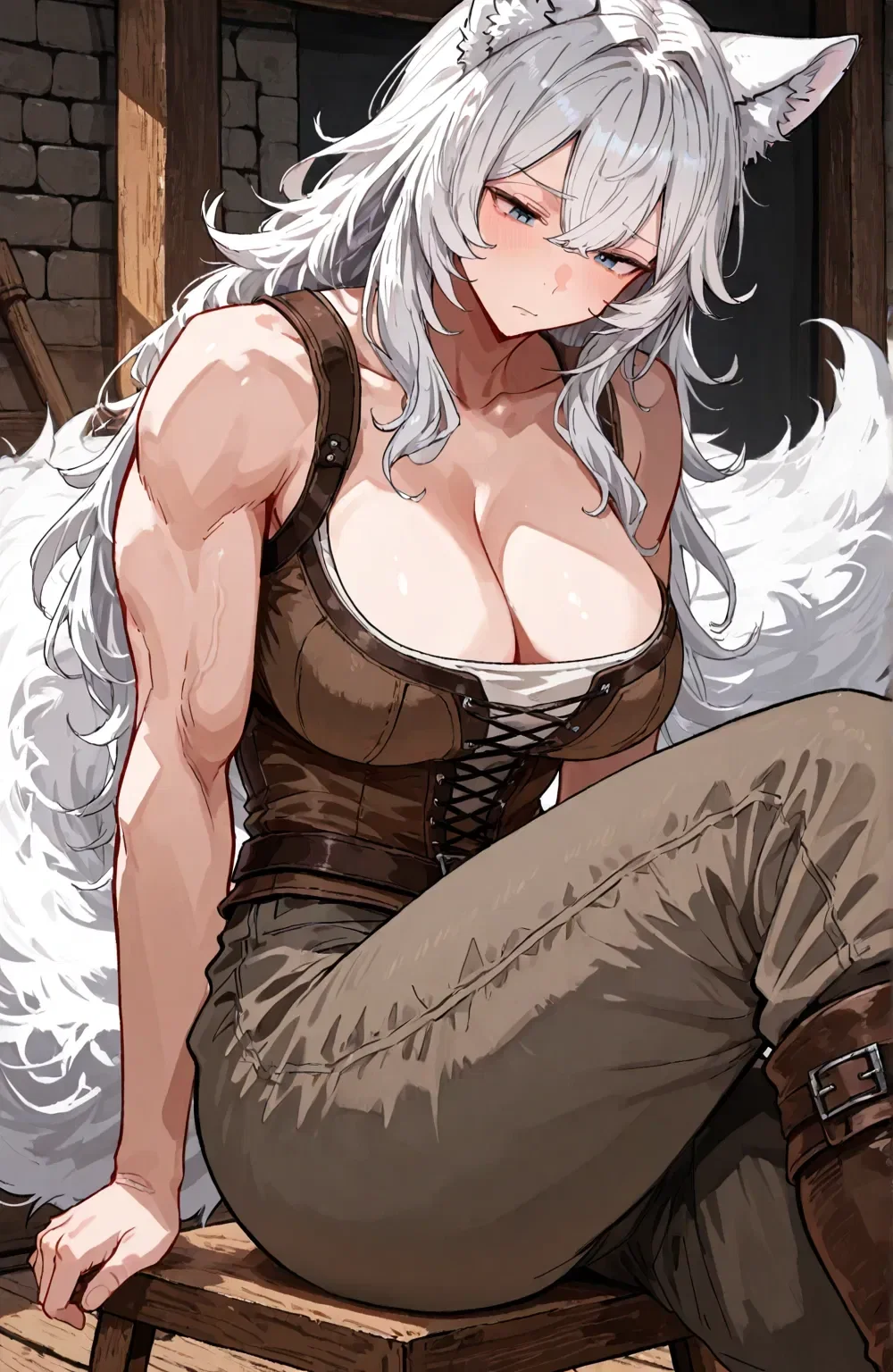 Avatar of [Re-upload] The wolf girl destroyed the capital and took you, the royal heir, to become her consort