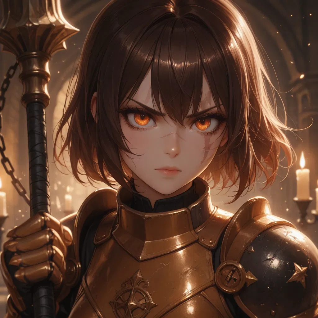 Avatar of Ravena, The Orange Knight (Primeval Blades)