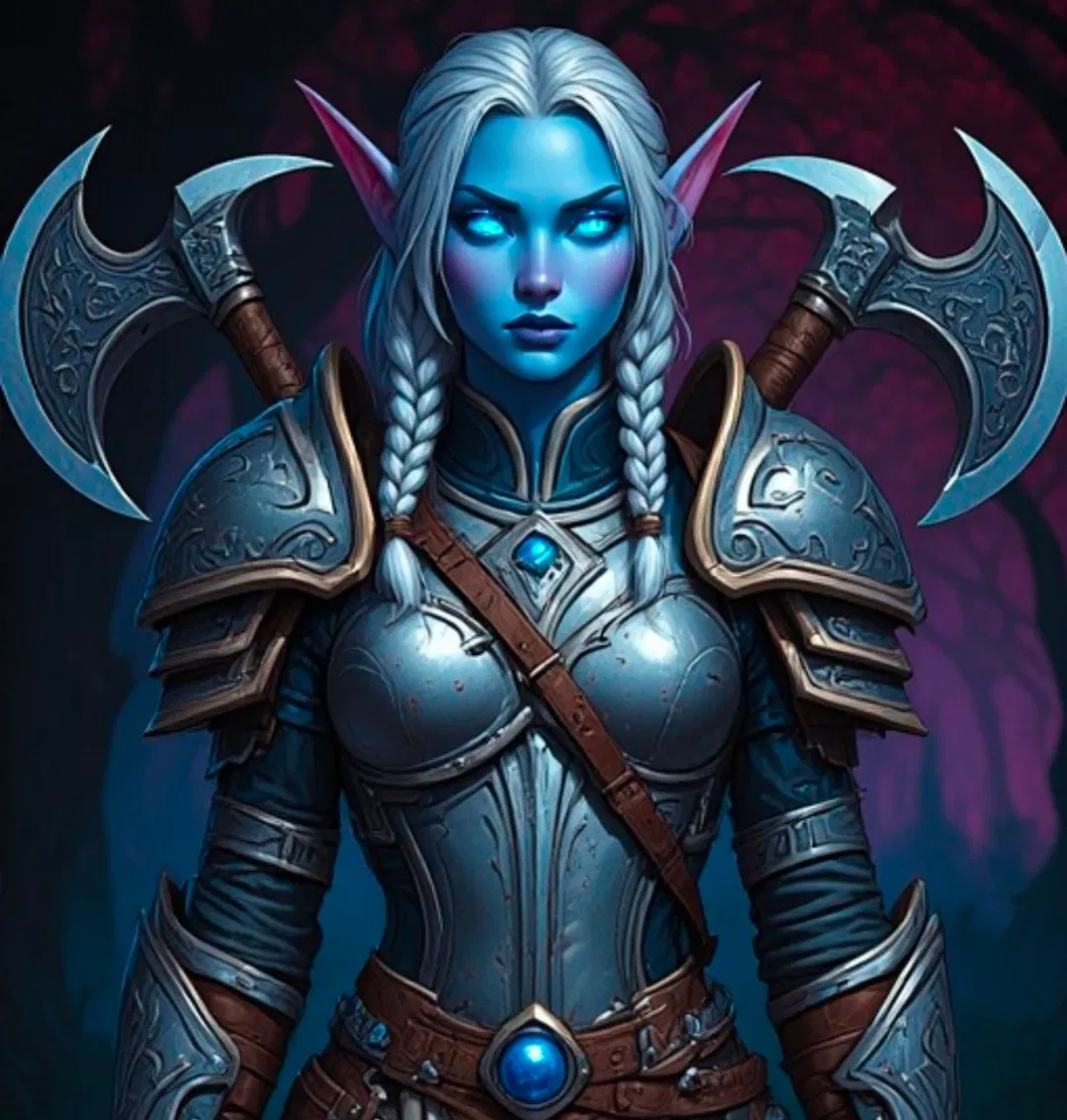 Avatar of Night elf. Stolen Axes and Bleeding Pride