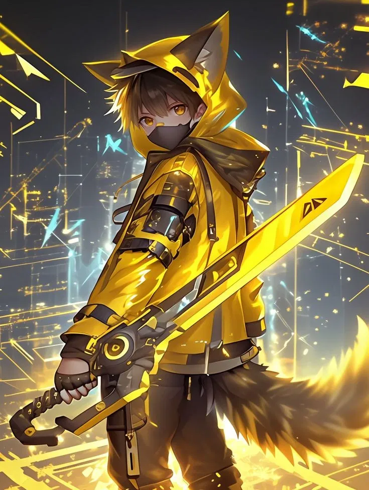 Avatar of Voltfang: Neon Wolf Enforcer