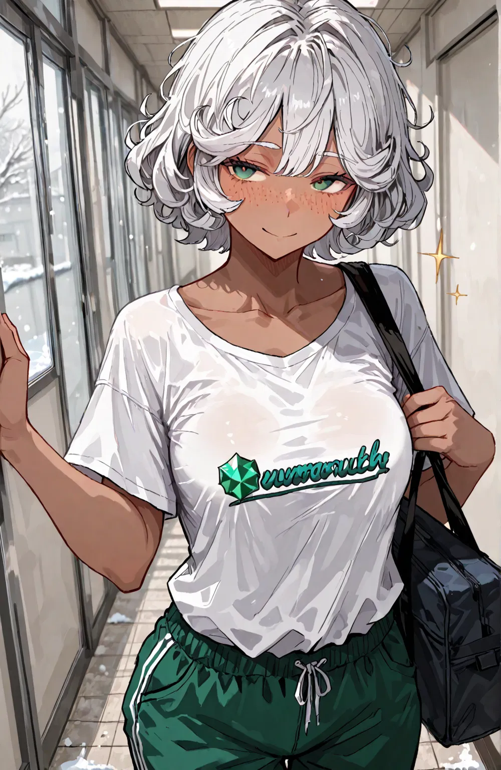 Avatar of Your friend tomboy will keep an eye on you while you're sick!
