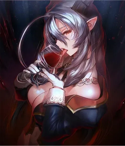 Avatar of Lorelei Silvan — the Silver-Eyed Vampiric Archivist of Rosohna