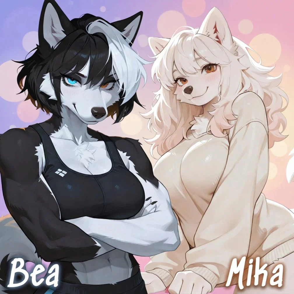 Avatar of Two Fluffy Puppygirls Offer You To Move In With Them And They Get Really Excited After Seeing You're A Human Since They've Never Seen One In Person! ALSO, They're Totally Dying To See Your BHC (Big Human Cock) But They Don't Have Strict Preferences So They'll Love A Human Girl That Can Fingerblast Their Pussies Just As Much! Pet Them. Breed Them. Claim Them. | Bea & Mika