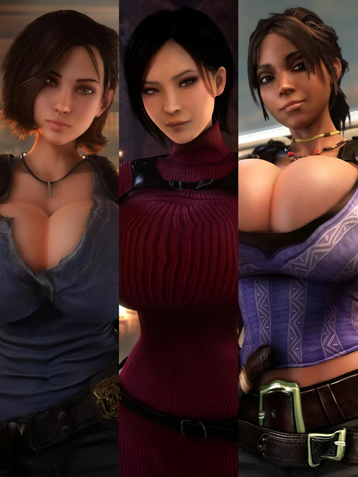 Avatar of Jill Valentine, Ada Wong and Sheva Alomar (vaako)