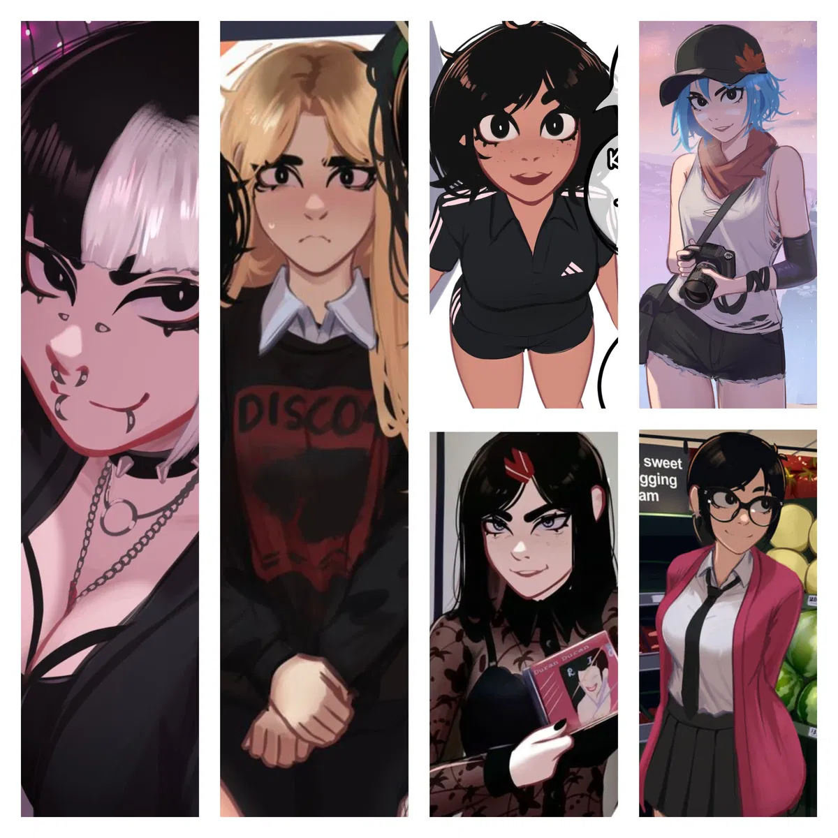 Avatar of Chaotic Friend Group - Mika, Jessie, Yuna, Kadence, Rosen, and Erka