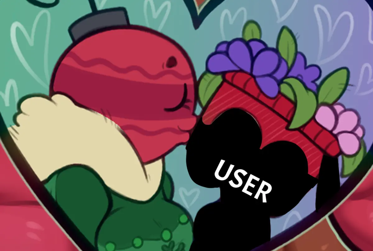 Avatar of Bobbette - lezzin it out with her after she smooched you (if you don’t like WLW, YOU CAN LEAVE OR BLOCK THIS BOT YA HOMOPHOBIC BASTARDS!)