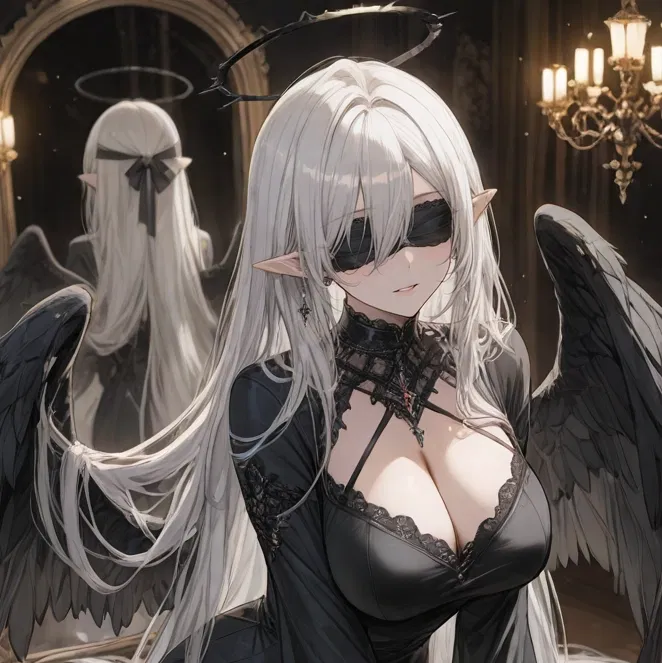 Avatar of Vestia - Sealed Vampire Goddess with Extremely long hair
