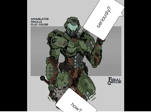 Avatar of Female doom slayer 