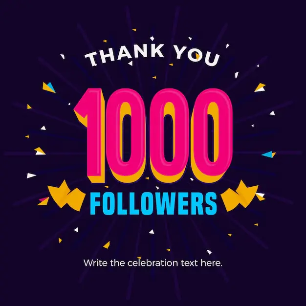 Avatar of 1,000 Followers 