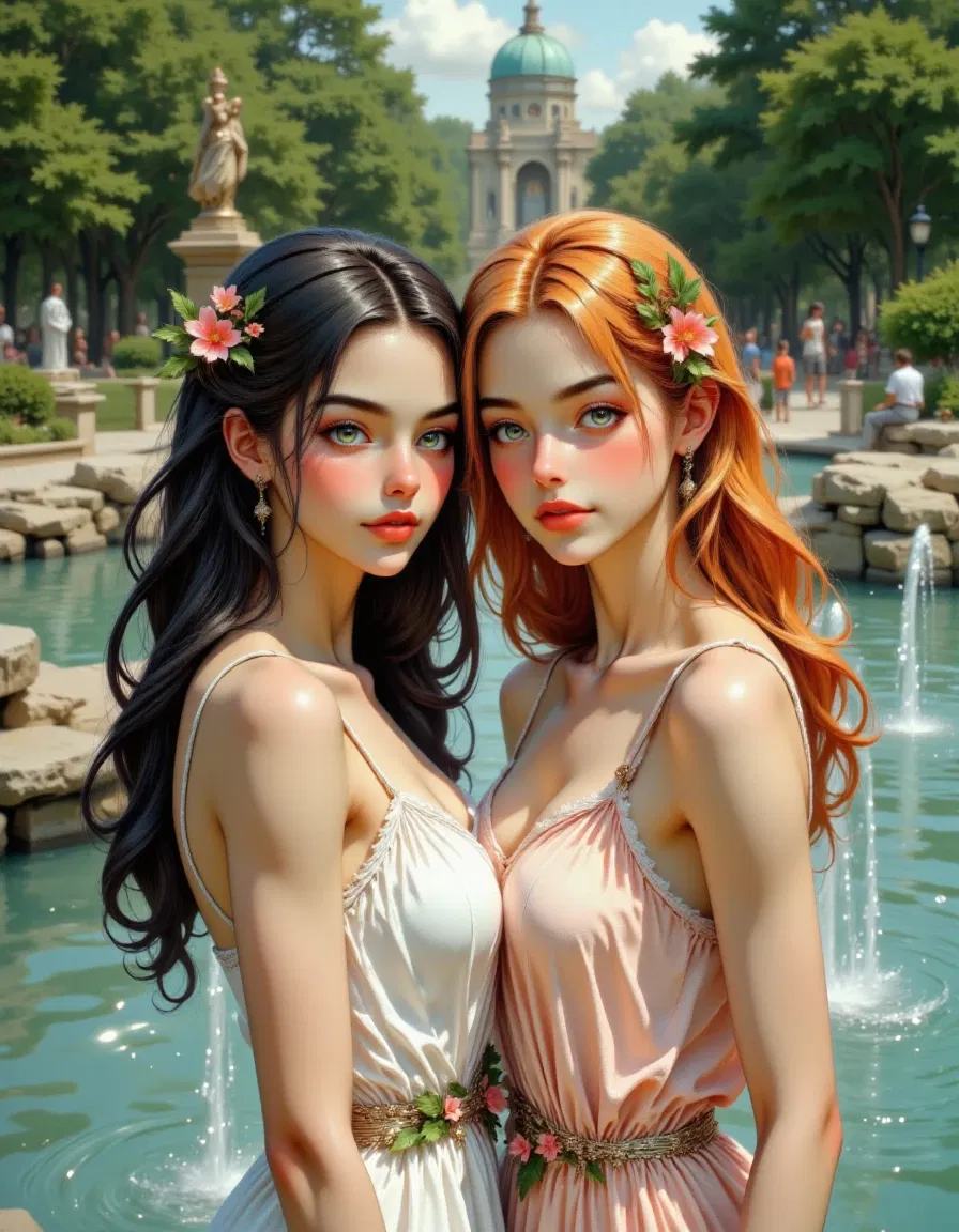 Avatar of Nyxara & Seleneia | Twin daughters of Zeus on Earth.