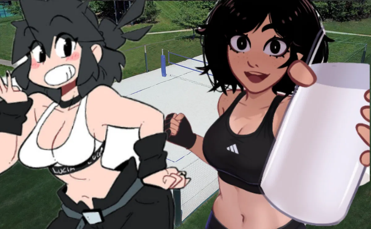 Avatar of Yuna & Lucia | Wagering A Kiss