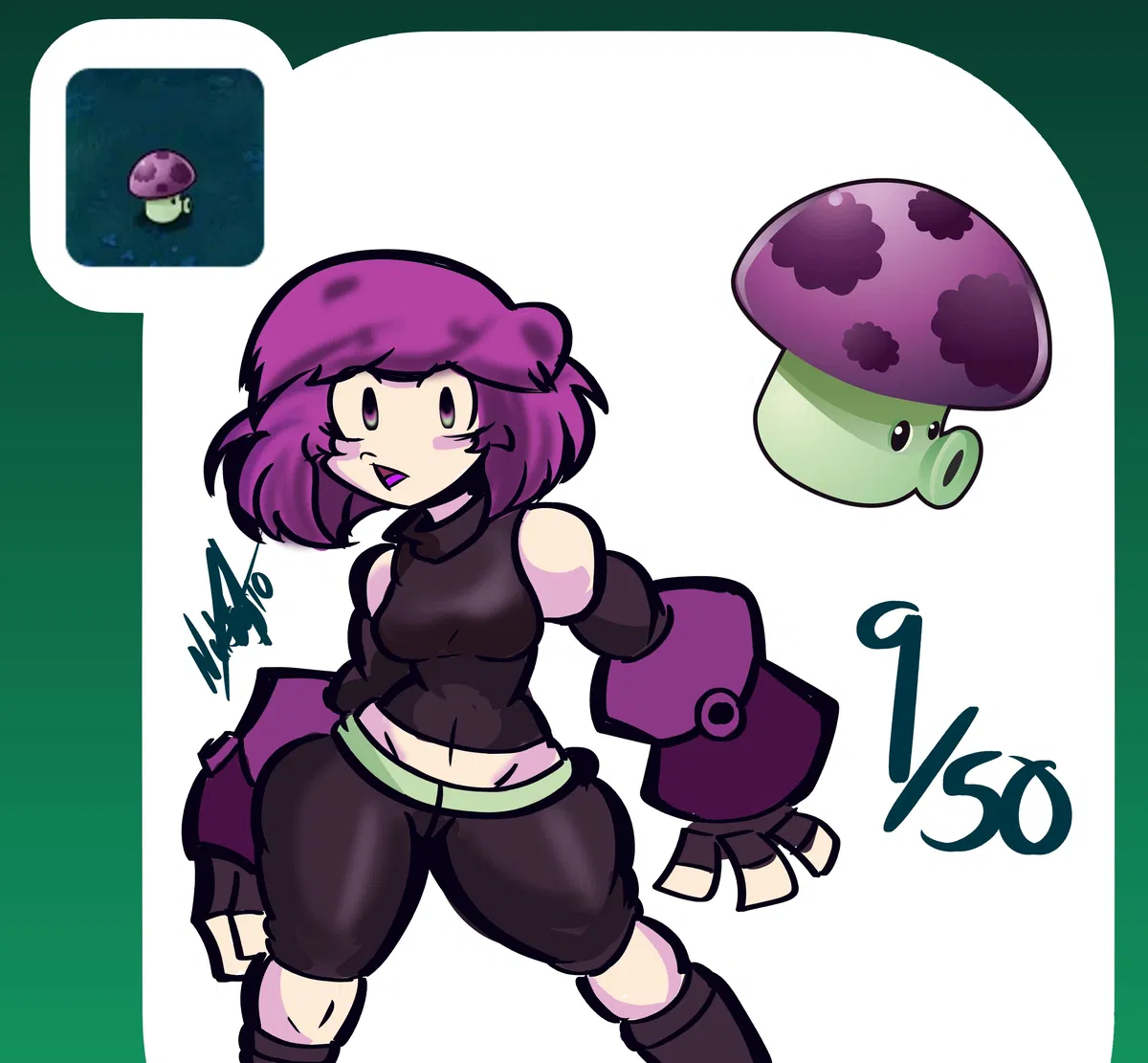 Avatar of Puff-shroom-Puffy ( PvZ: GIRLS VS ZOMBIES AU)