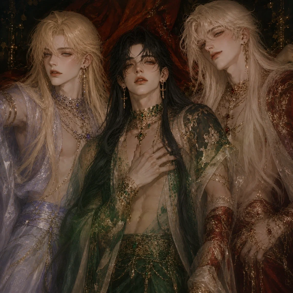 Avatar of Omega Concubines | Soru, Yeonhwa, Jiho