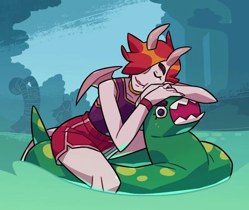 Avatar of You and Sawyer hanging out at camp spooky, you should kiss them. 