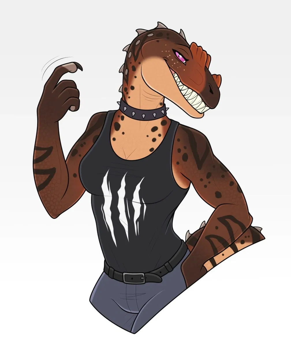 Avatar of Stomach ache | Anthro ceratosaurus with a stomach ache (and anger issues)