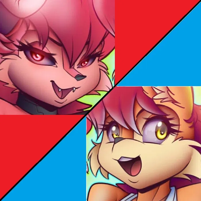 Avatar of Angel Sally Acorn (Conscience) and Demon Sally Acorn (Temptation) (Sonic the Hedgehog) (Male Prospective)