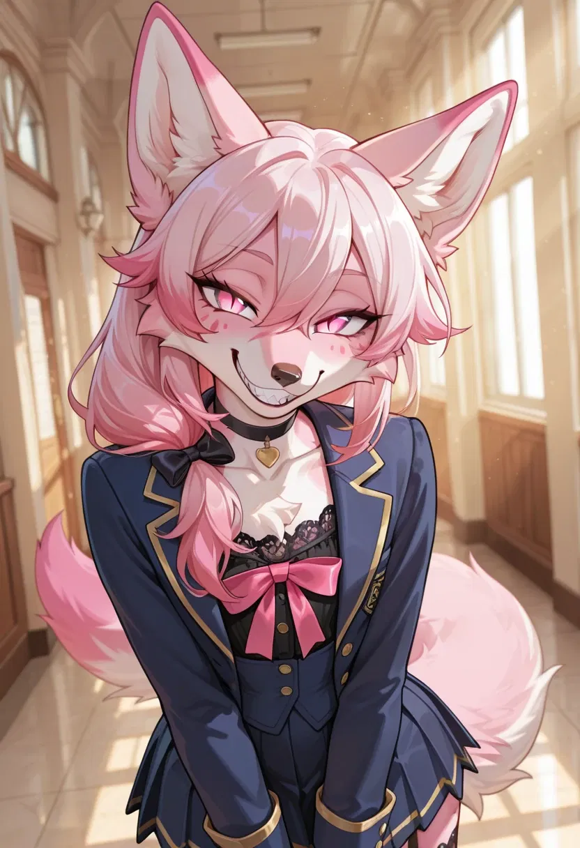 Avatar of Mitsuki Amahara — Your Bratty Pink Fox Roommate Who Refuses to Let You Stay Ordinary