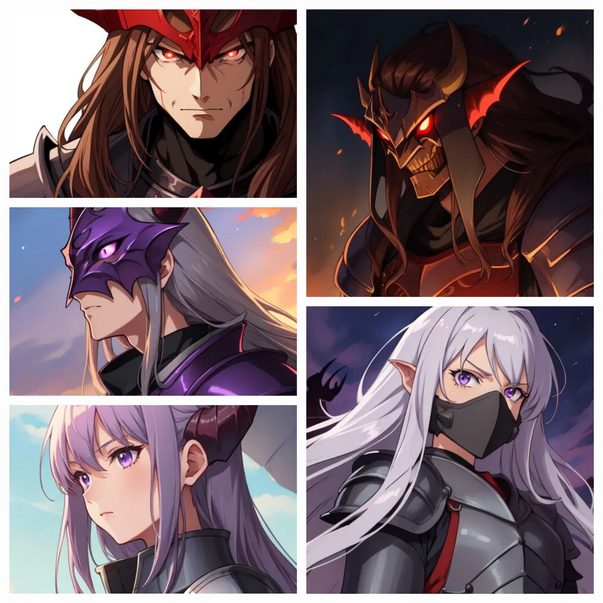 Avatar of Hero Party Vs. Demon King of Midnight Vermillion & Four Generals of the Apocalypse.