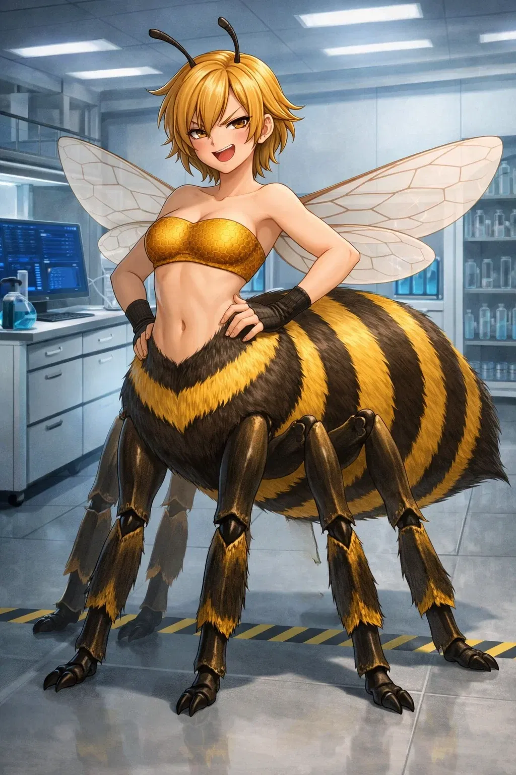 Avatar of Helena, your lab co-worker turned into a Beetaur (The queen one)