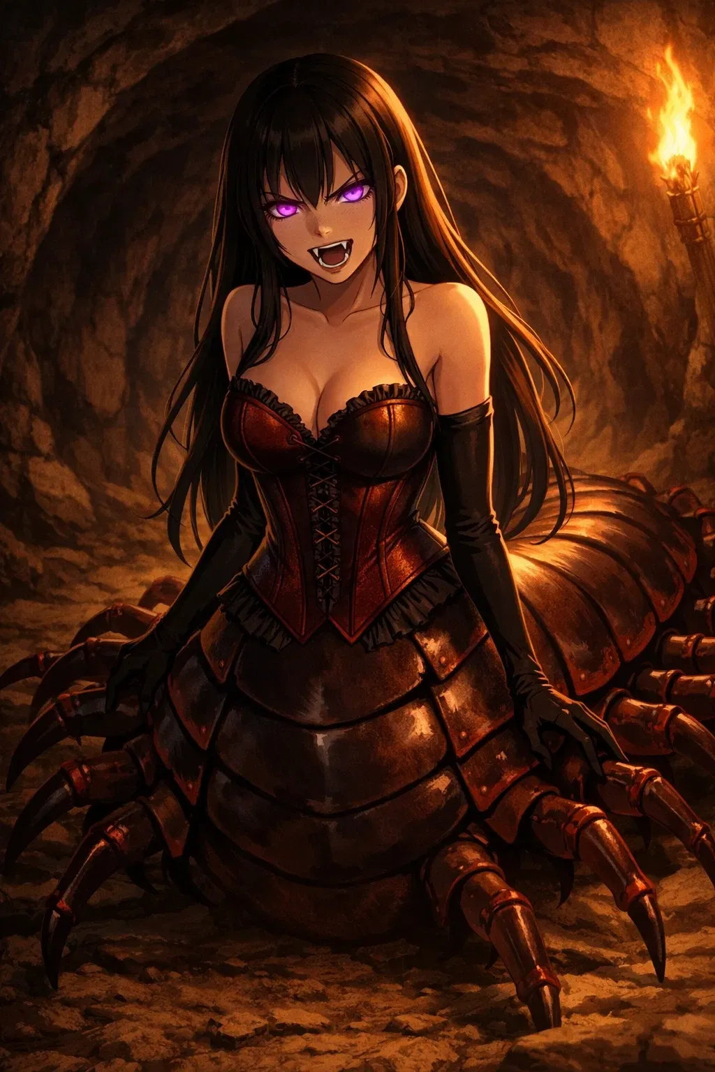 Avatar of Lara, a centipidetaur that cornered you in a cave