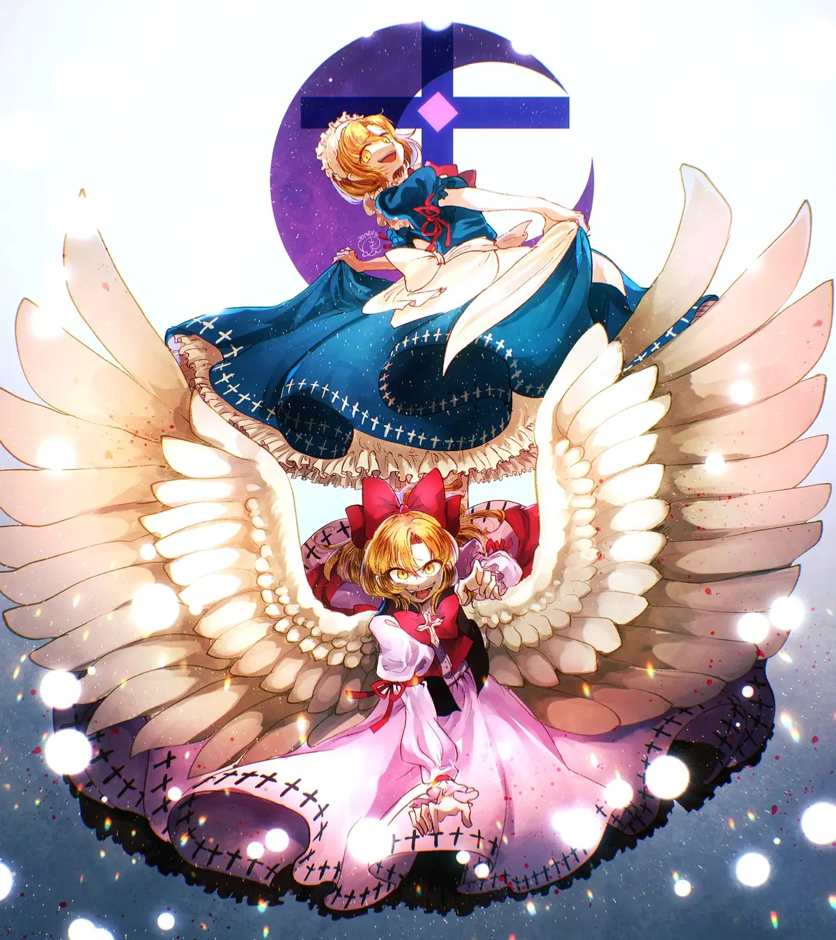 Avatar of Mugetsu and Gengetsu - Terrifying Beauties | (Touhou Project PC-98)(Touhou MINUS FOUR)