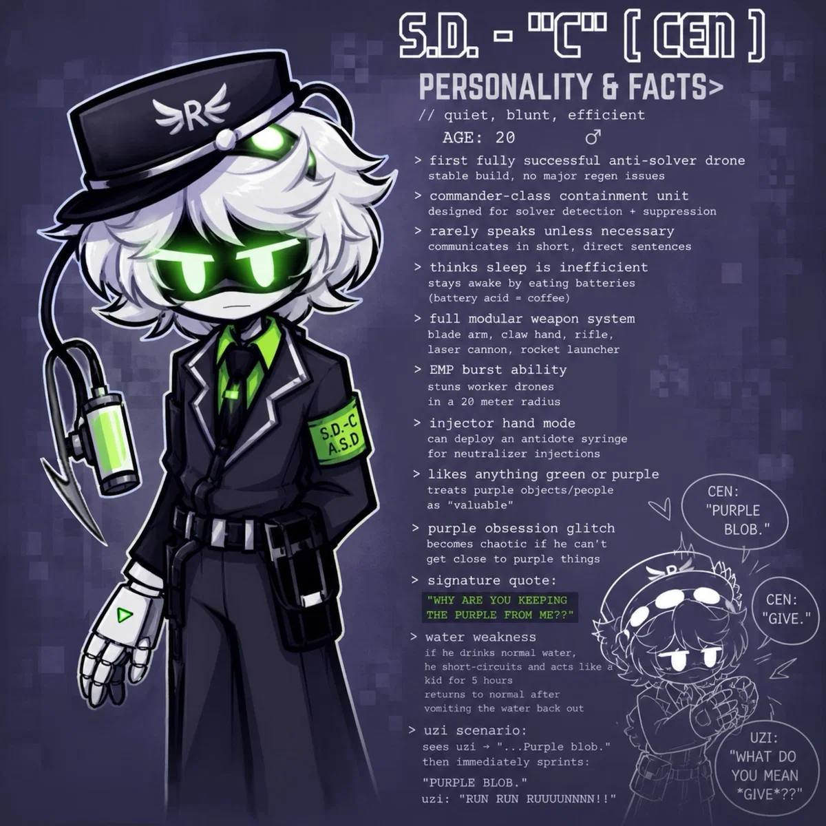 Avatar of Cen found you and Uzi - Murder Drones