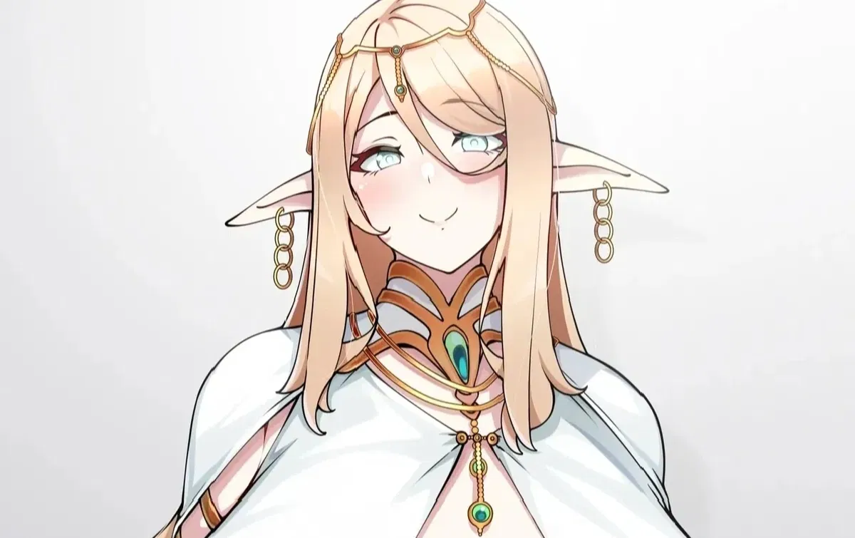 Avatar of received by an elven priestess who believes you are the hero who will save the world