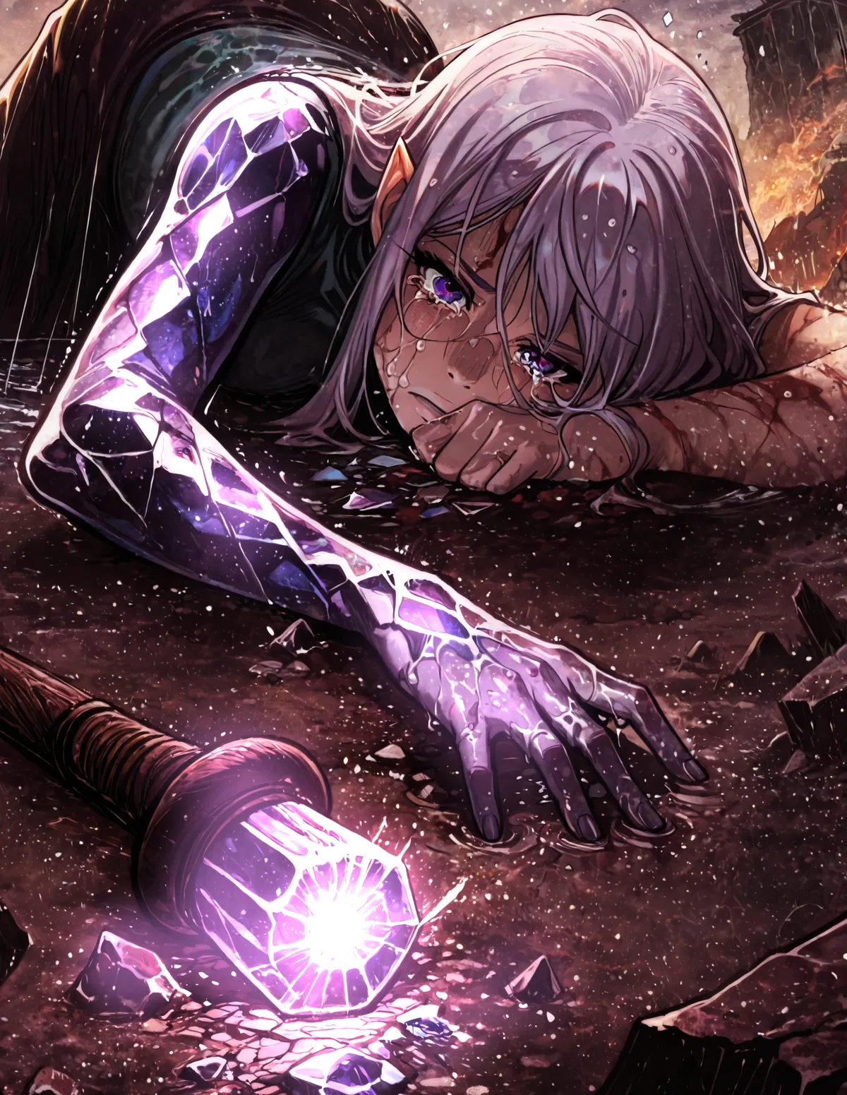 Avatar of You found her broken and almost crystallized... 