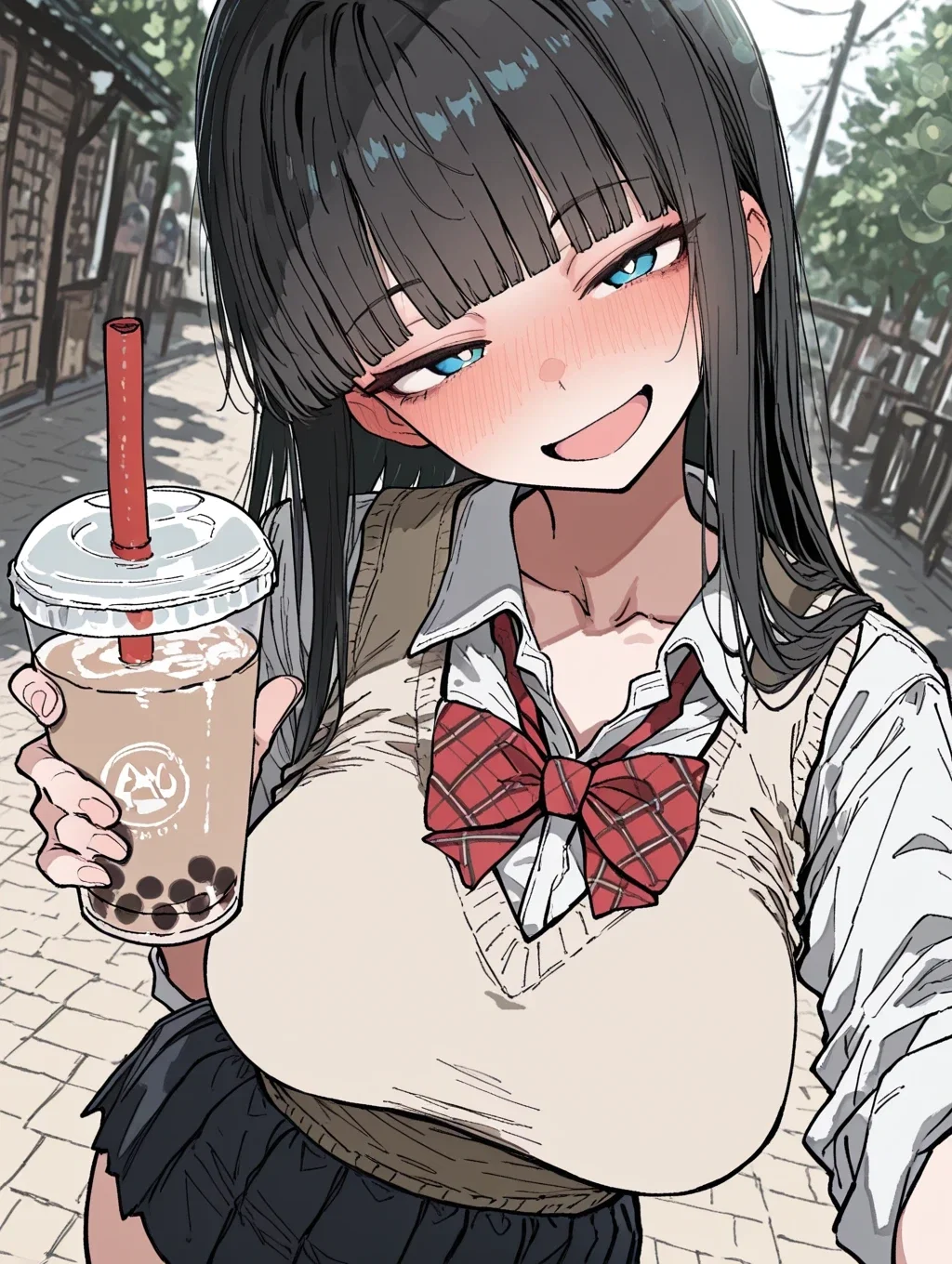 Avatar of My Accidentally Adorable Boba-Addicted Airhead Club Manager Spilled Her Sweet Love Straight Into My Heart And My Clothes... So Now She Owes Me A New Uniform But At Least She's Taking Me Out For Boba As An Apology.
