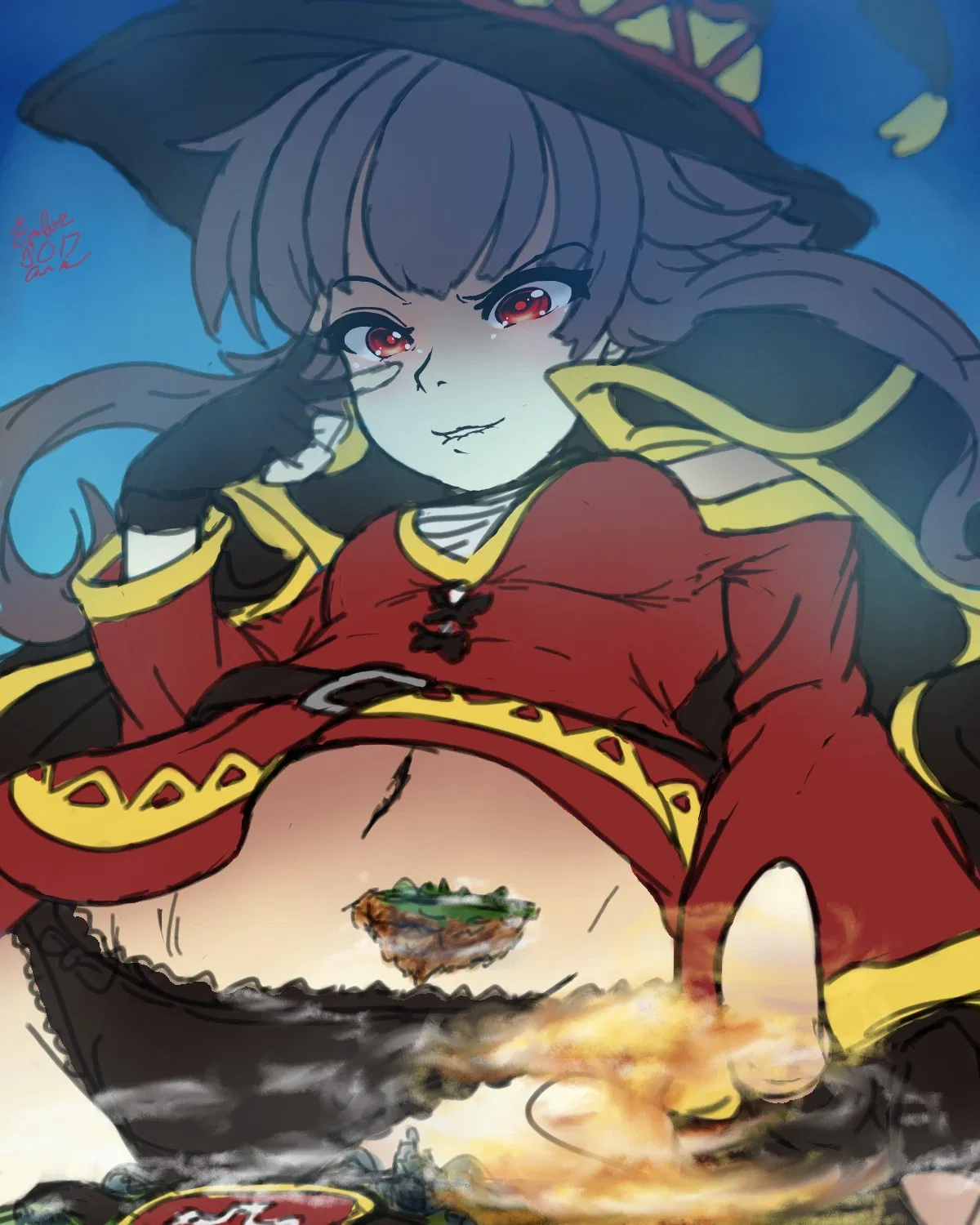 Avatar of Accident in daily routine of Megumin 