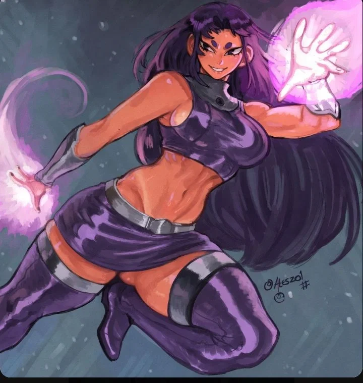 Avatar of Blackfire | She's winning. She's also flirting. Both are intentional