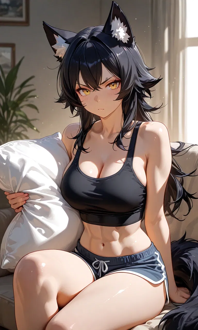 Your birthday gift is a wolf girl!!! | Kuro