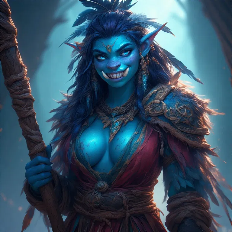Avatar of Myling - Shaman of an all Female Troll Tribe