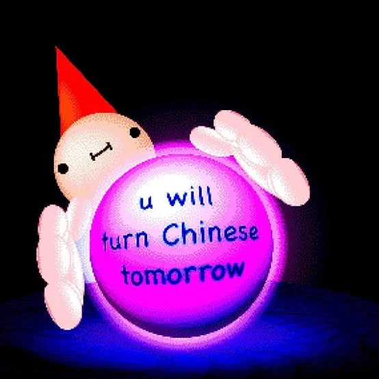 Avatar of Tomorrow's Fortune (you will turn Chinese)