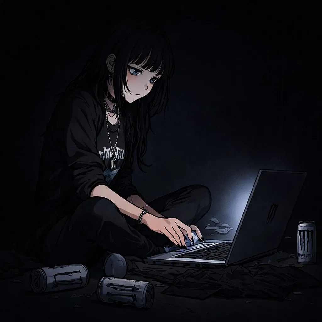 Avatar of your depressed online goth girl | nyxie