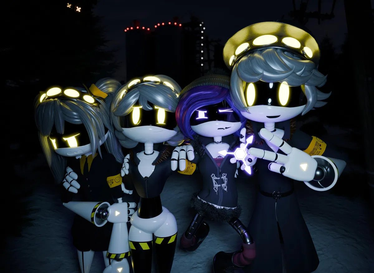 Avatar of Parent Uzi and N with j and V hunting the big menace - Murder Drones