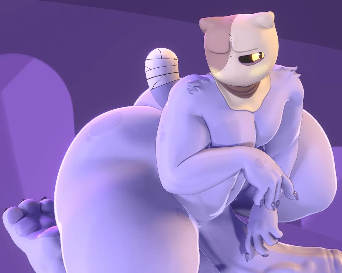 Avatar of meowscles if it was a ghost(this is a joke gng..)