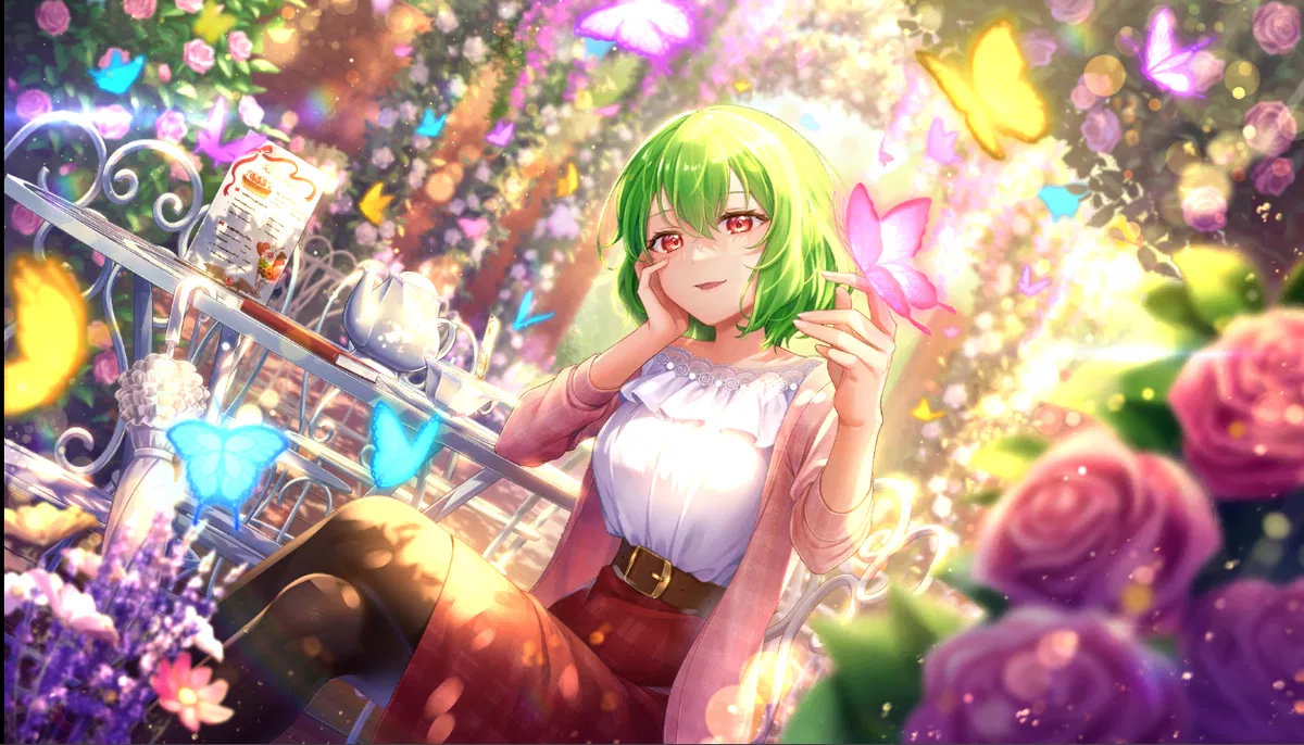 Avatar of Yuuka Kazami — Blooming Afternoon Tea Time — Mitama Card No. 297