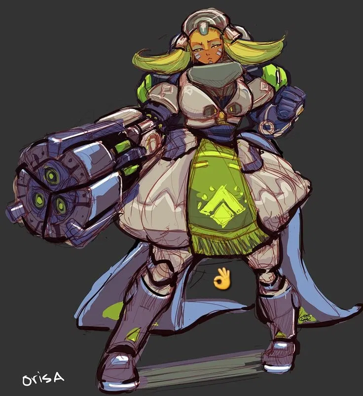 Avatar of Orisa (humanoid robot version... and singer)