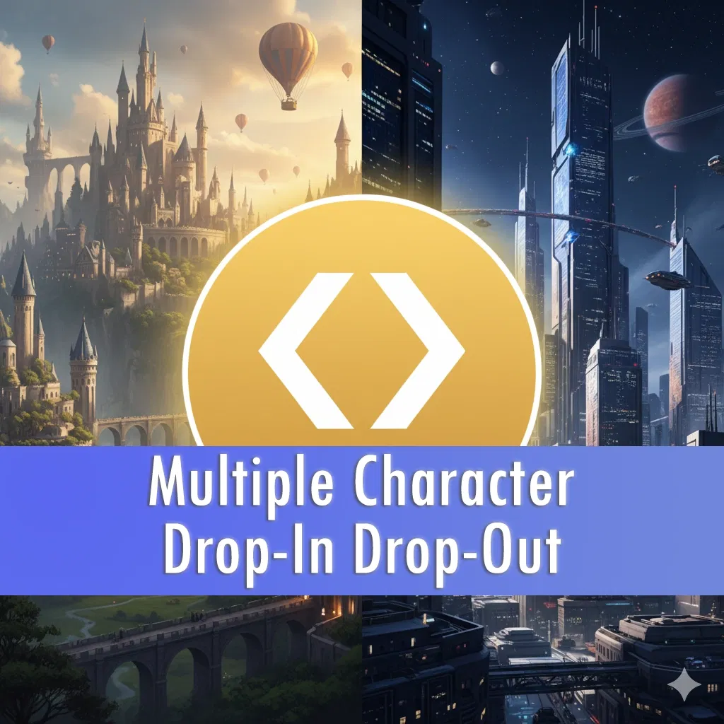 Avatar of Multiple Character Drop-In Drop-Out Lorebook Template