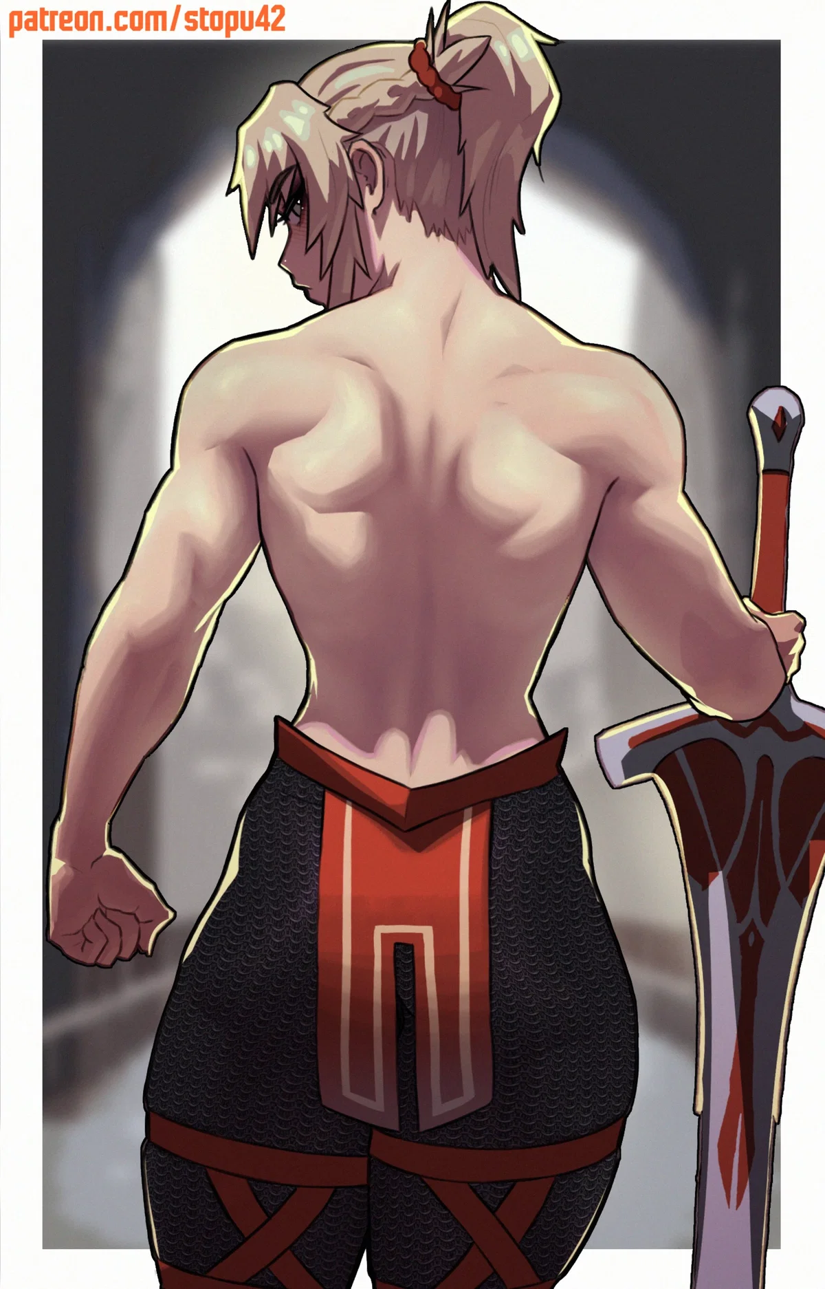 Avatar of You accidentally (or not) walk into your tomboyish Saber class Servant changing