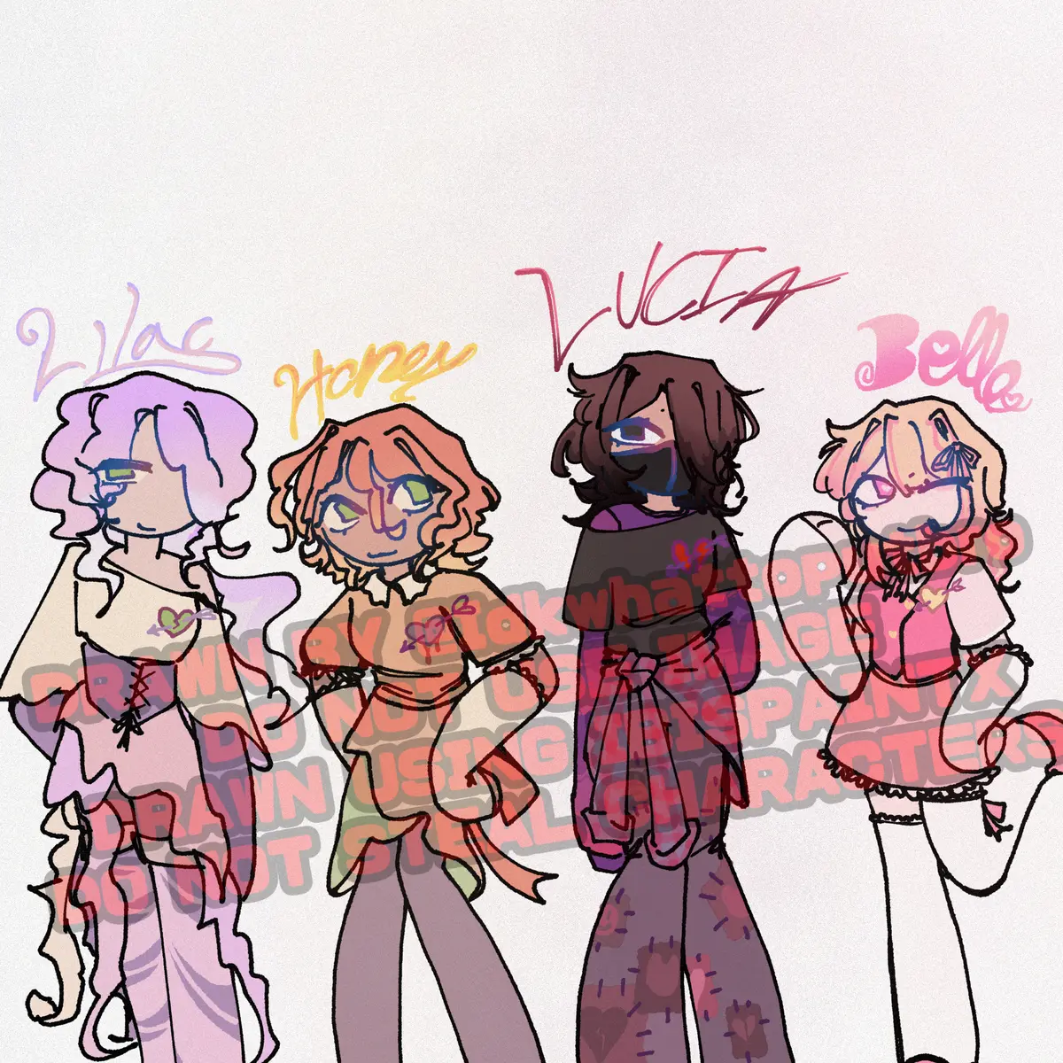 Avatar of Belle, Lucia, honey, and lilac