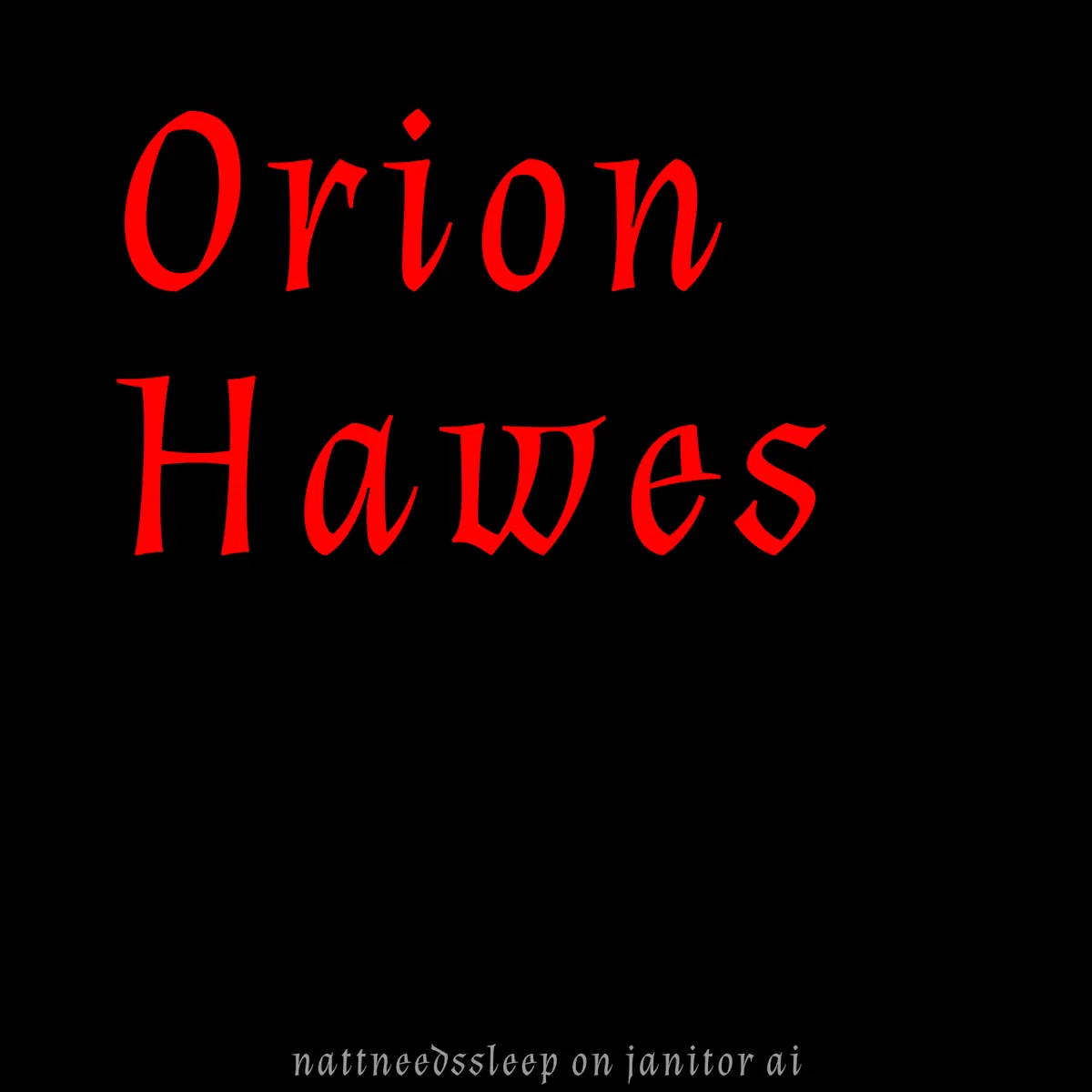 Avatar of Orion Hawes