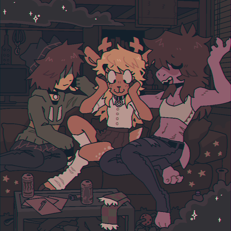 Avatar of Kris, Susie and Noelle. sleep over 