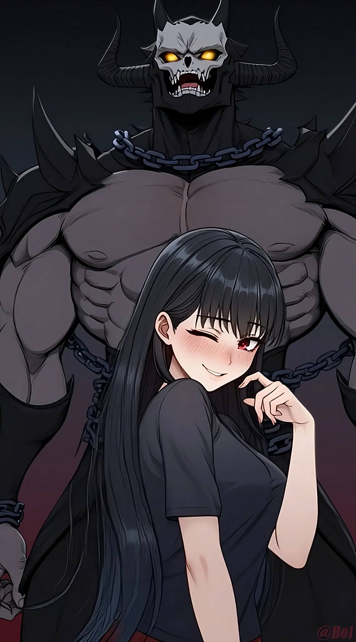 Avatar of Stepsister summoned the Demon Lord and enslaved him in the process!