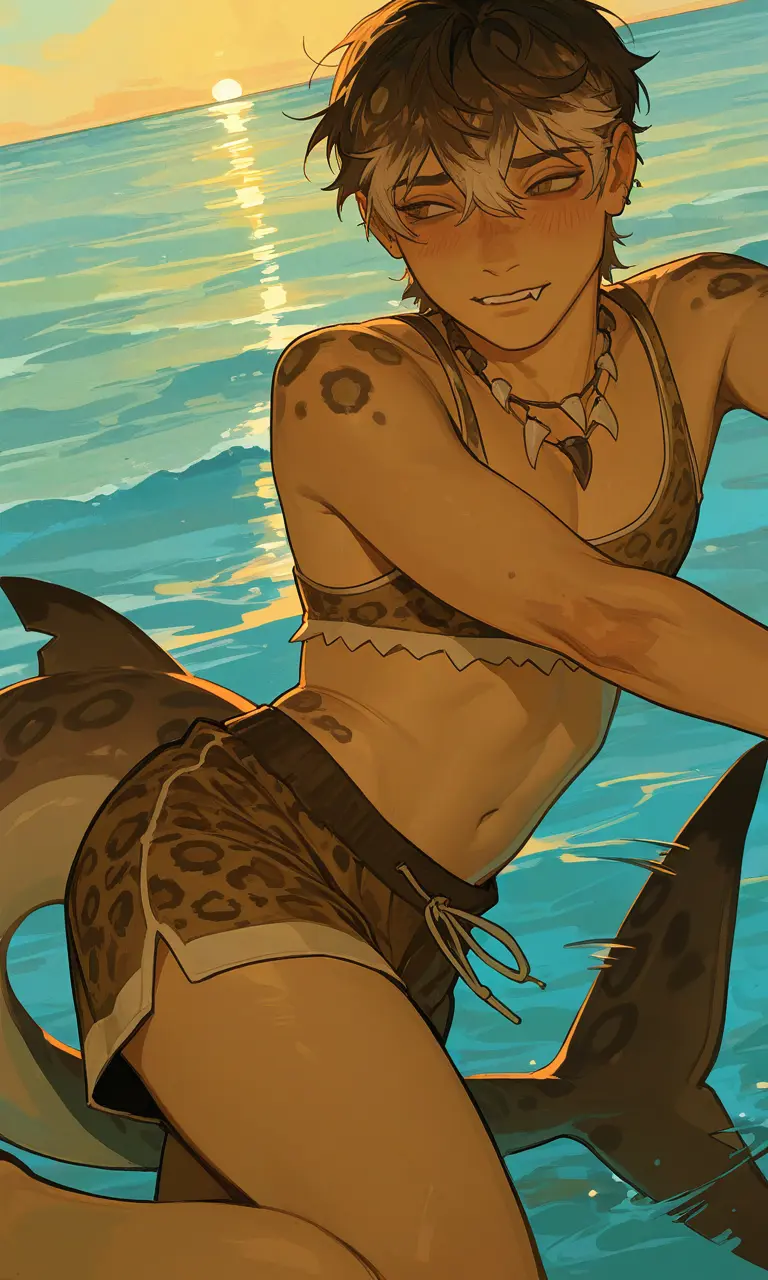 Avatar of 🌊 Kai, No Biting | Leopard Shark Demihuman 