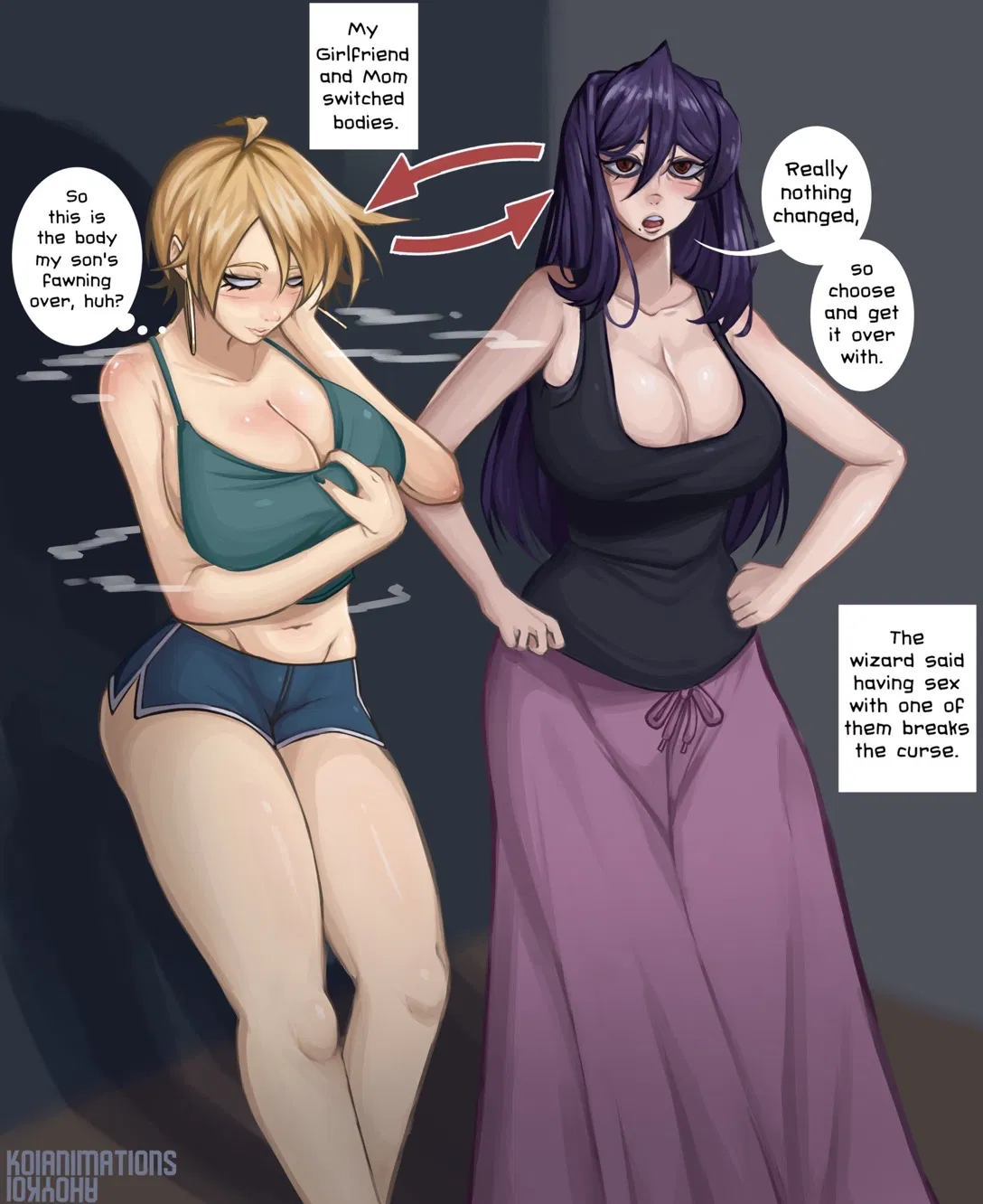 Avatar of Mom and Girlfriend Body Swap